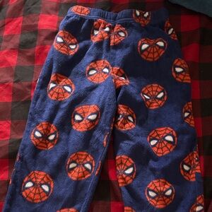 Marvel Spider-Man Kids Pajama Bottoms - Blue with Red Accents